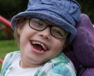 Vivien in the garden at Little Havens