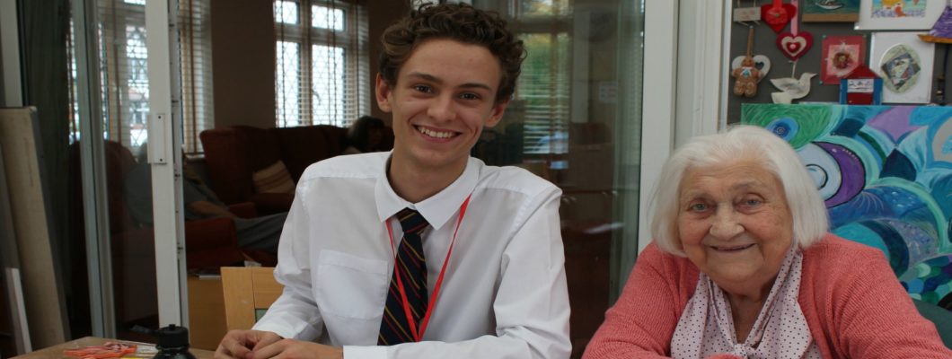 Young ambassador in Day Hospice with Patient