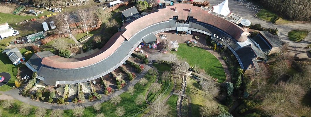 ariel view of Little Havens, the Heath Centre