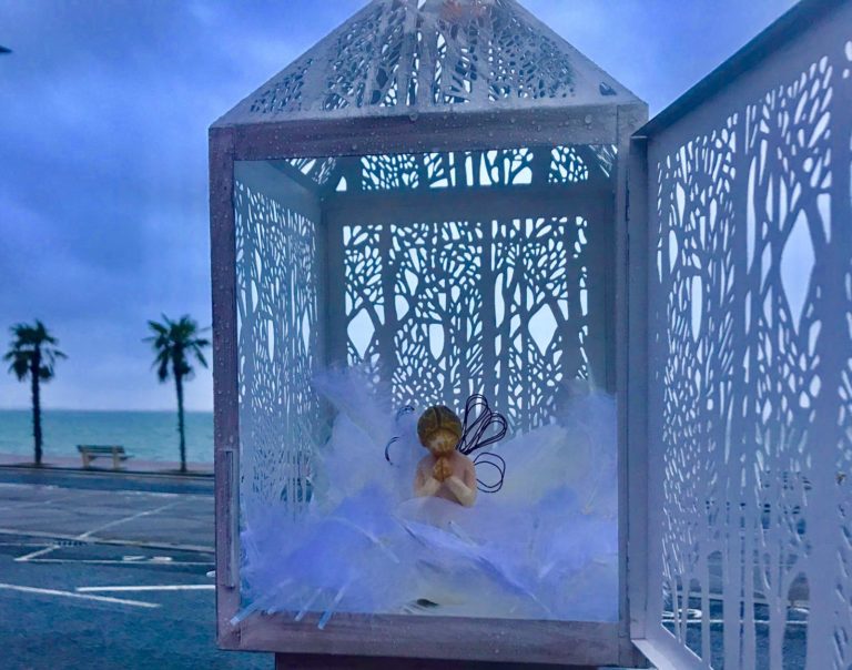 the Angel statue on Southend Seafront during the walk