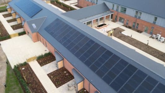 a bird's eye view of the new hospice