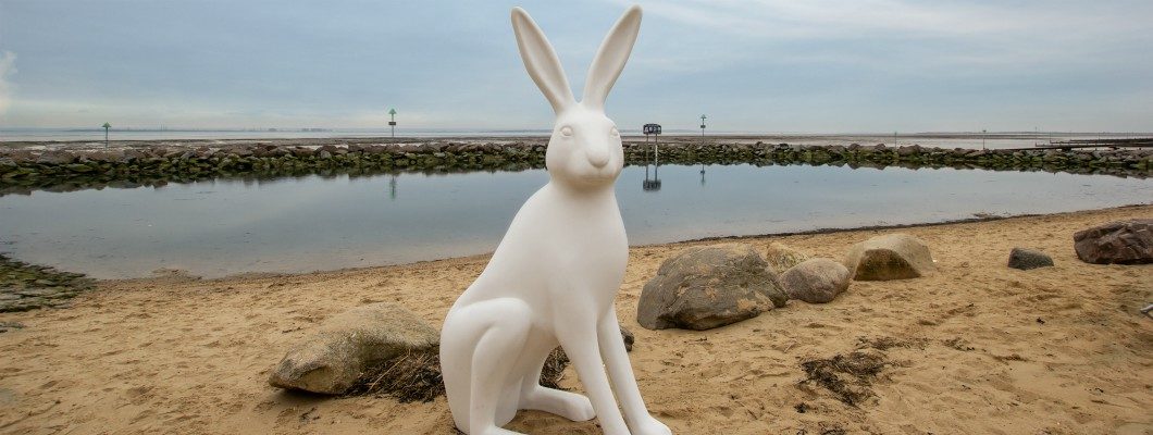 Hare Sculpture on Southend seafront