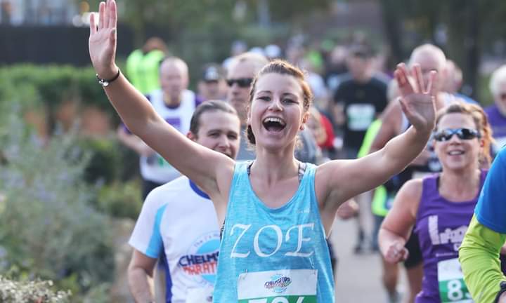 A runner taking part in the Chelmsford Marathon