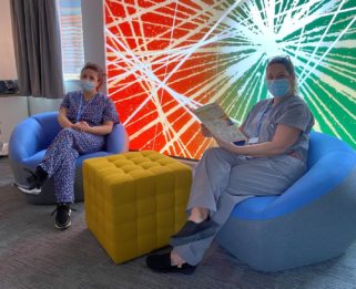 Nursing Assistants Ausilia Perna And Johann Tighe In The Sanctuary At Fair Havens