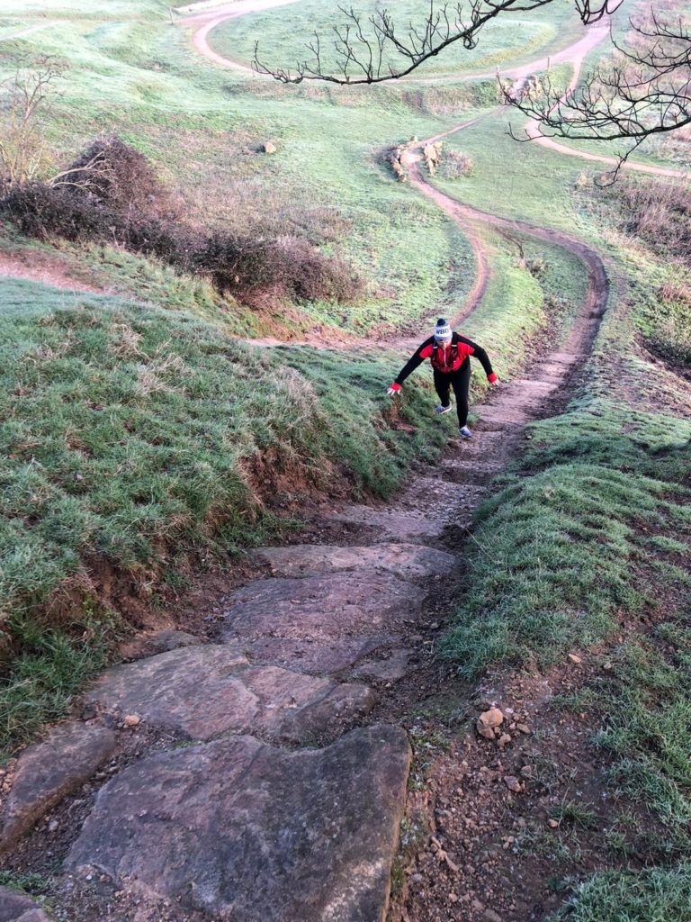 One member of the golf society trekking for the fundraising challenge