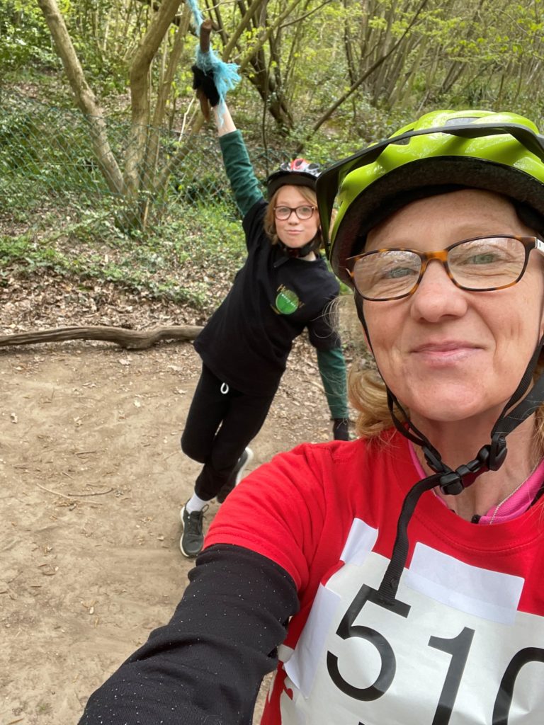 Participants Angela and her son Joseph taking part in Pedal over the Bank Holiday Weekend