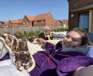 Lucy and her mum at Fair Havens