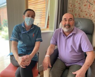 Ray Mailley and Care Team Member Lauren