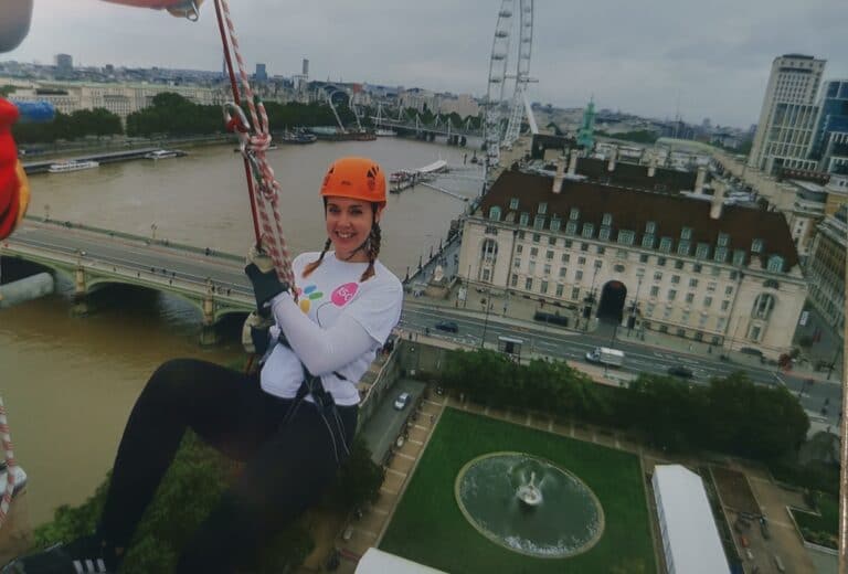 Heather Collins Abseil