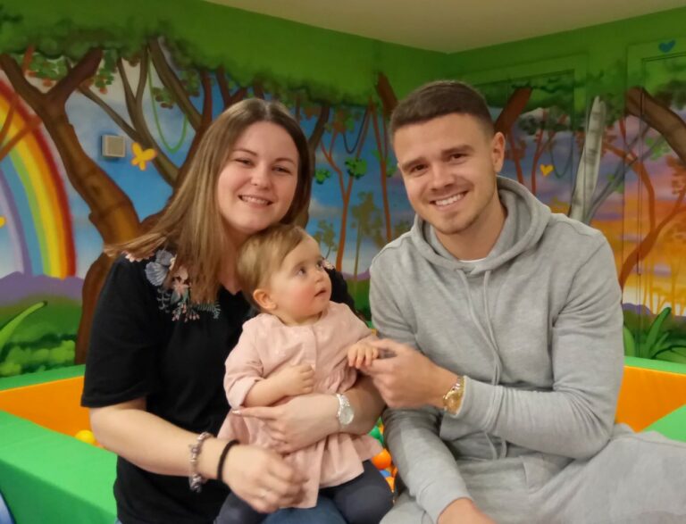 Tom visiting Little Havens in 2019