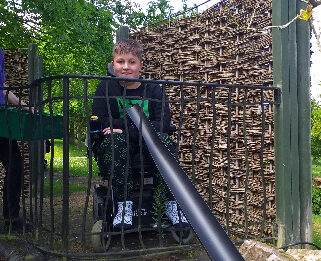 George in the garden at Little Havens