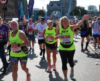 Team Havens Runners running in the London Marathon