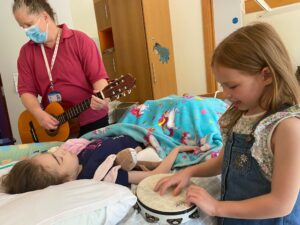 Matilda, Isabella and Ruth Music Therapist