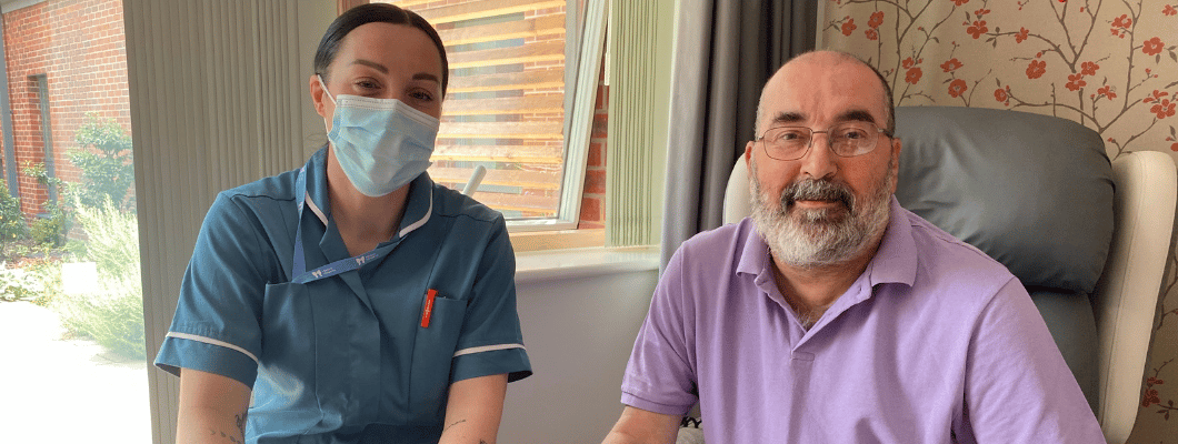 Ray Mailley and Care Team Member Lauren