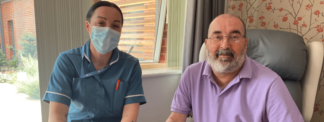 Ray Mailley and Care Team Member Lauren