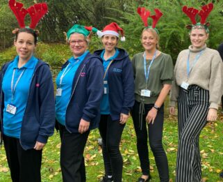 Little Havens Care Team members in festive fancy dress