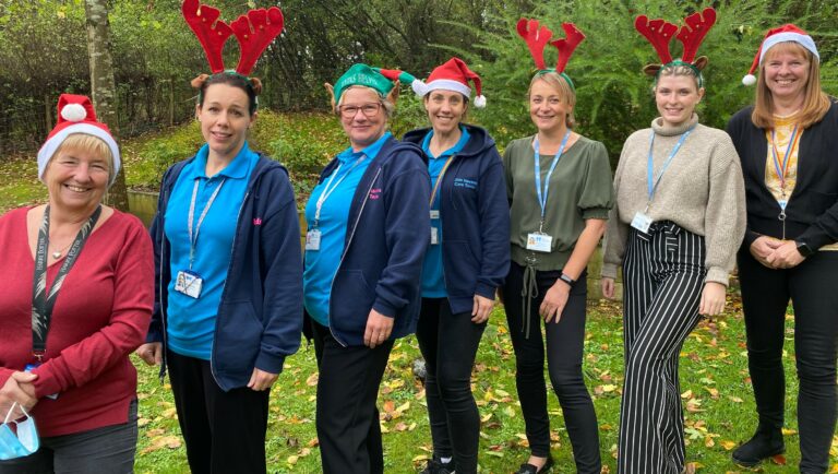 Little Havens Care Team members in festive fancy dress