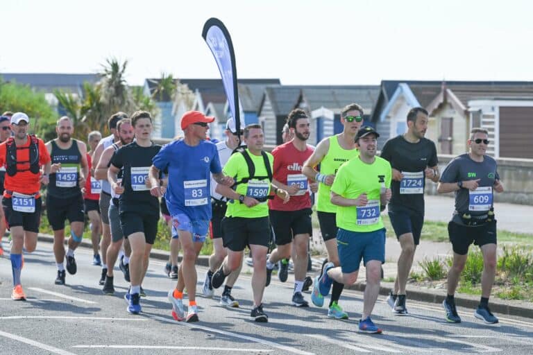 Runners on Southend seafront