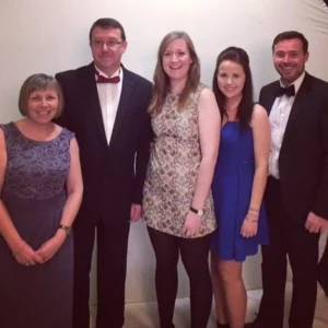 Family photo of Jane and her family 