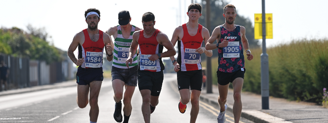 Runners in the Southend Half Marathon