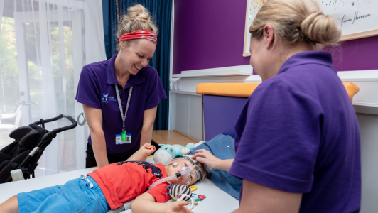 Two Little Havens Nurses caring for a child