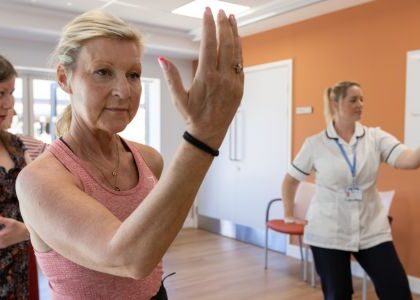 Fair Havens patients taking part in physio therapy
