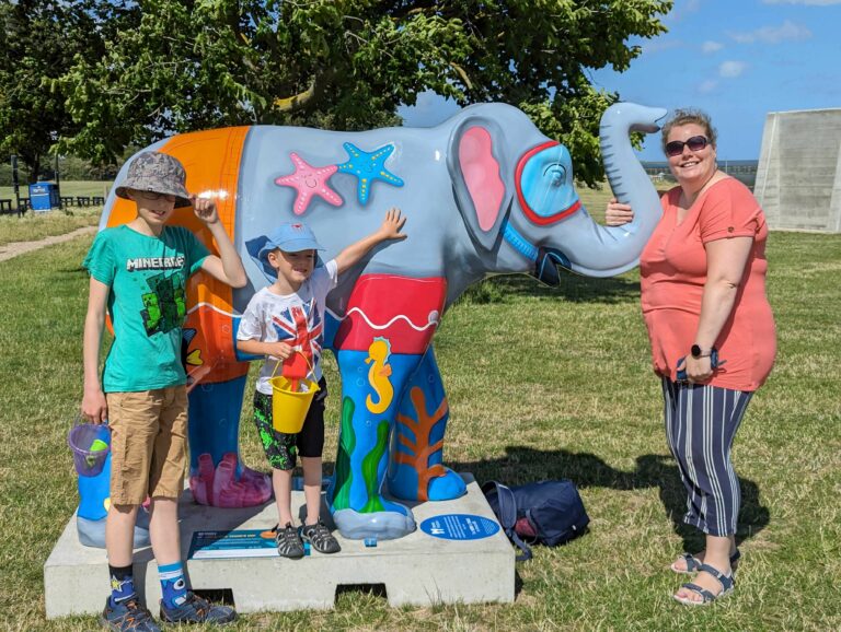 Admirers With 'Sun's Out Trunk's On' On East Beach In Shoeburyness