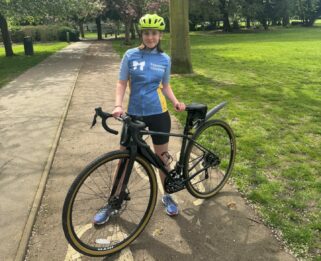 Christine in Priory Park located opposite Fair Havens