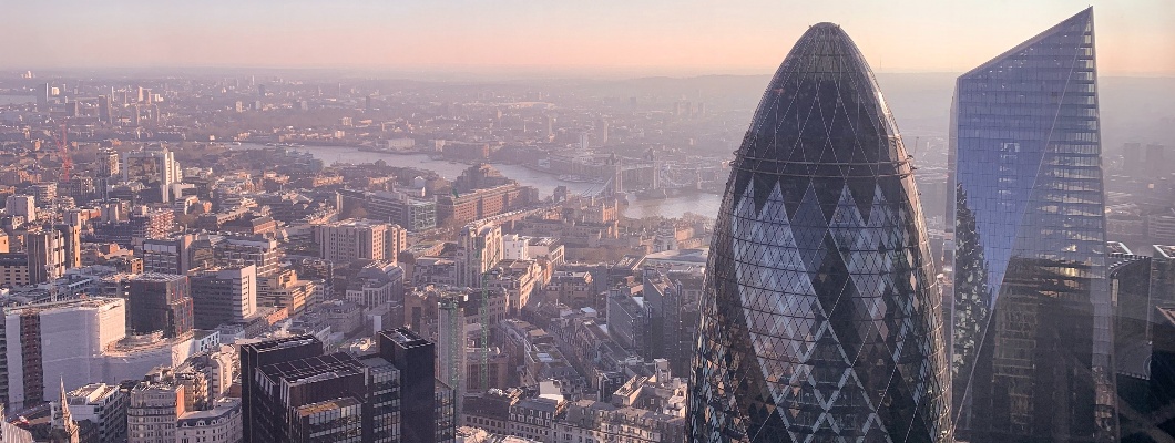 a view of the London skyline