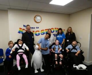 Kingsdown School with Damon from Greenlight and Faye Vince from Havens Hospices