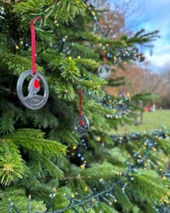 Robin decoration hung at Little Havens