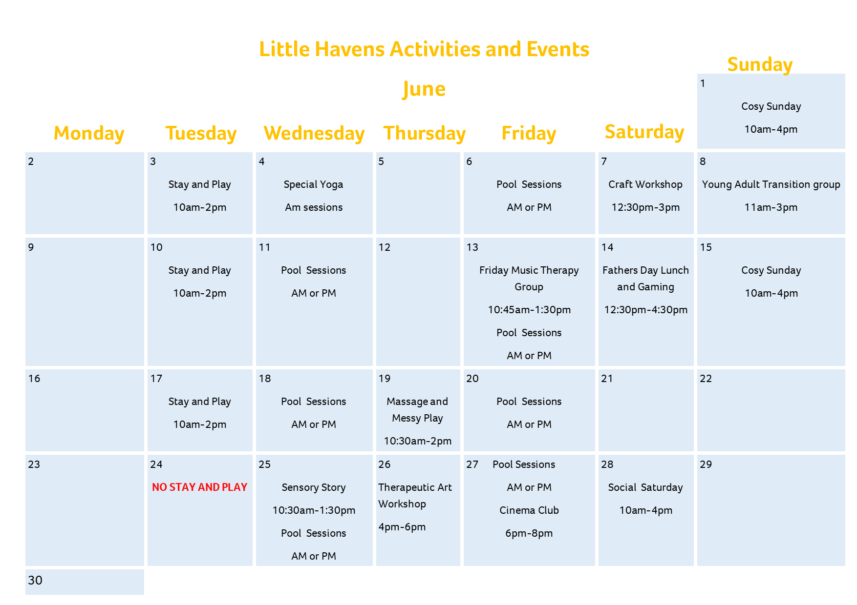 June Online Calender
