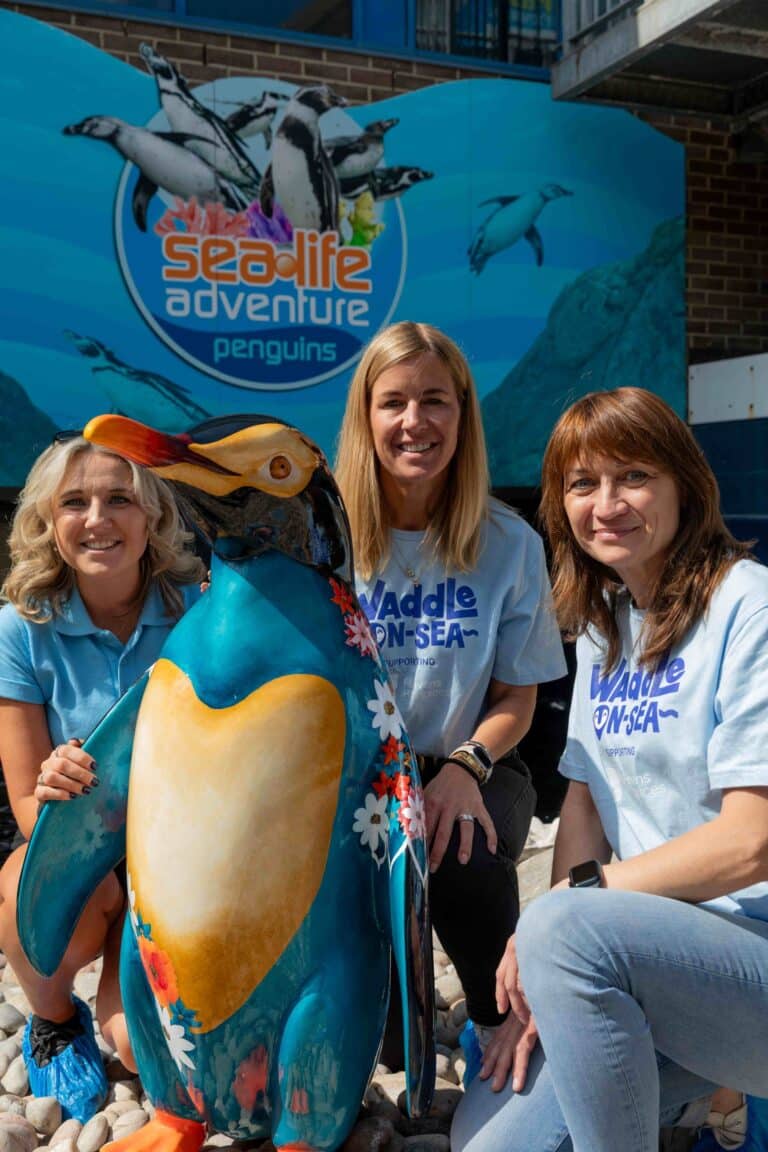 Melissa form Stockvale, Vanessa and Faye for Havens Hospices.