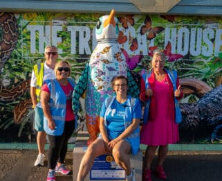 Ashley Atlantic Pacific, Sarah from Ipeco, Su Harrison Havens Hospices Patron and Chrissy from Atlantic Pacifc.