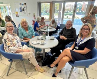 Volunteers with Dawn Head of Organisational Development and HR