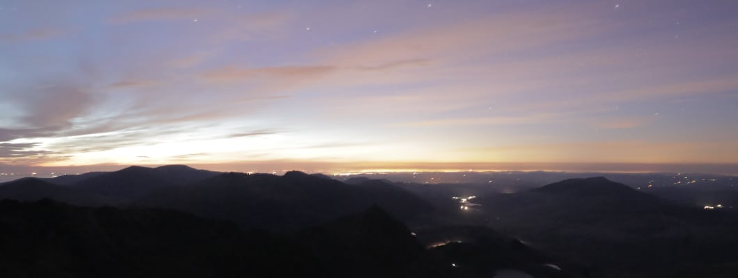 Night time Snowdon view