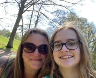 Chloe and her mum