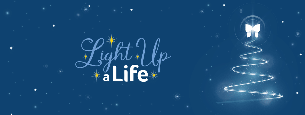 Banner graphic reads 'Light up a Life'